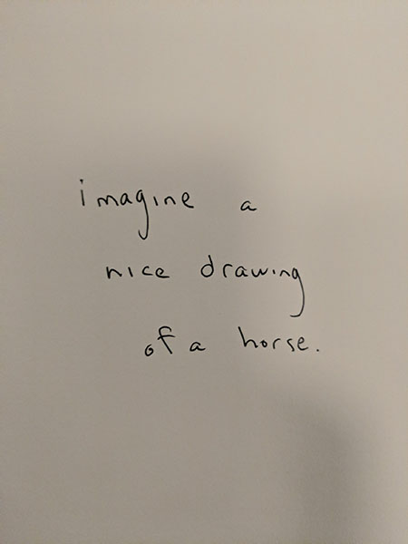 Imagine a Horse